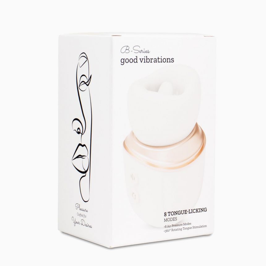 Вакуумний стимулятор з язичком - Dual Mode Licking & Suction Vibrator White Вакуумний стимулятор з язичком - Dual Mode Licking & Suction Vibrator White