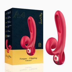Вібратор - Erospace Sweet Play Tongue Flipping Vibrator A4