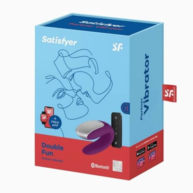 Вібратор для пар - Satisfyer Double Fun Violet (App)