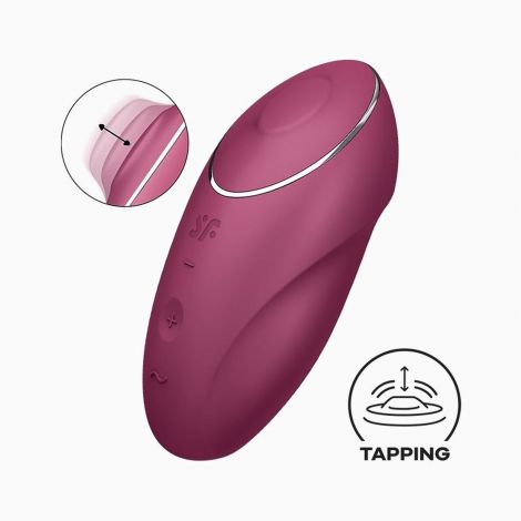 Кліторальний стимулятор - Satisfyer Tap & Climax 1 Red