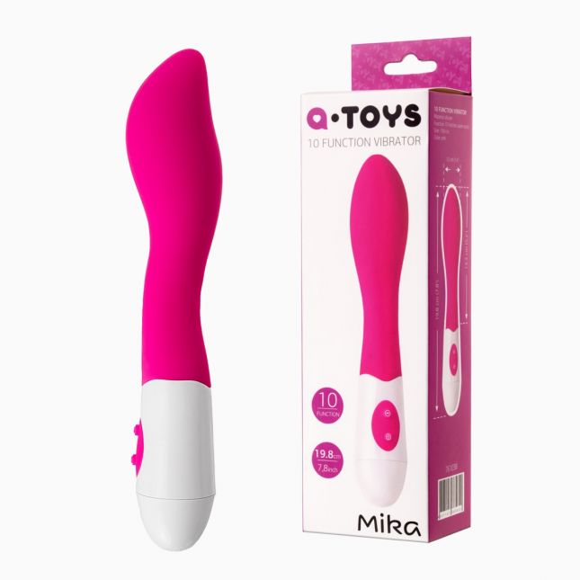 Нереалістичний вібратор Toyfa A - Toys, силікон, рожевий, 19,8 см