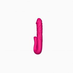 Вібратор - Realistic Tongue Stimulating Dildo Vibrator