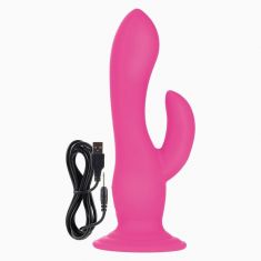 Вібратор з присоском Rechargeable Wireless Pleaser Pink, 10,7х3, 7 см