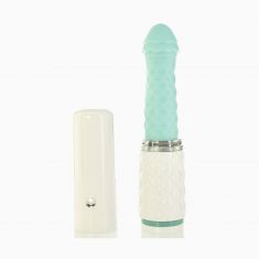 Розкішний вібратор-пульсатор Pillow Talk з присоскою - Feisty Thrusting Vibrator Teal