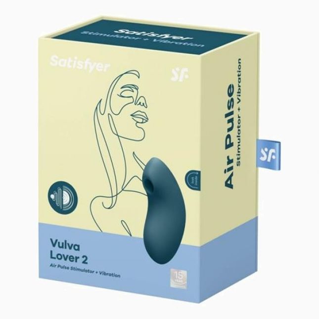 Вакуумний кліторальний вібратор - Satisfyer Vulva Lover 2 Blue