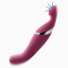 Shegasm Intense 2 in 1 Clit Stimulator - жіночий стимулятор з вакуумом, 19.7х4.4 см