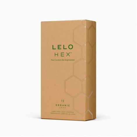 Презервативи LELO HEX Condoms Organic 12 Pack, тонкі та суперміцні (м'ята упаковка!!!)