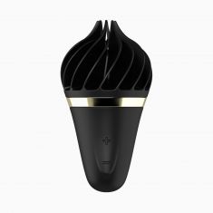 Морозиво-спінатор Satisfyer Lay-On - Sweet Treat Black/Gold, 10 режимів роботи, водонепроникний