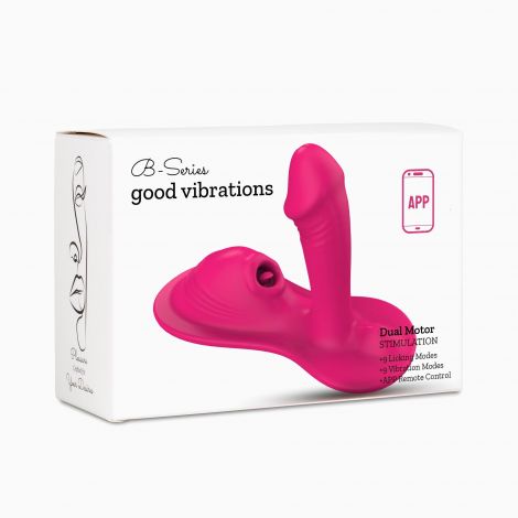 Вібромасажер - APP Remote Control Thrusting Vibrator Sync Wave Pink