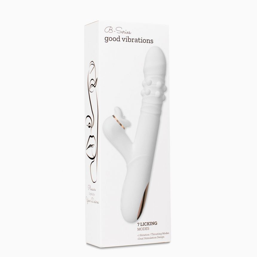 Вібратор - Dual Motion Licking Vibe White Вібратор - Dual Motion Licking Vibe White