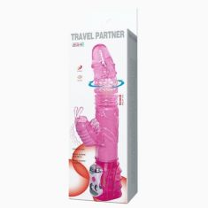 Вібратор - Travel Partner Rotating Vibrator Purple, 29.5 см