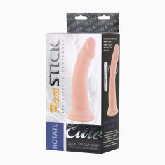 Ротатор Toyfa RealStick Elite Rotate, TPR, тілесний, 7 режимів ротації, 18,5 см