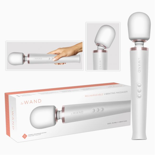 Компьютерный вибратор - le Wand Pearl White