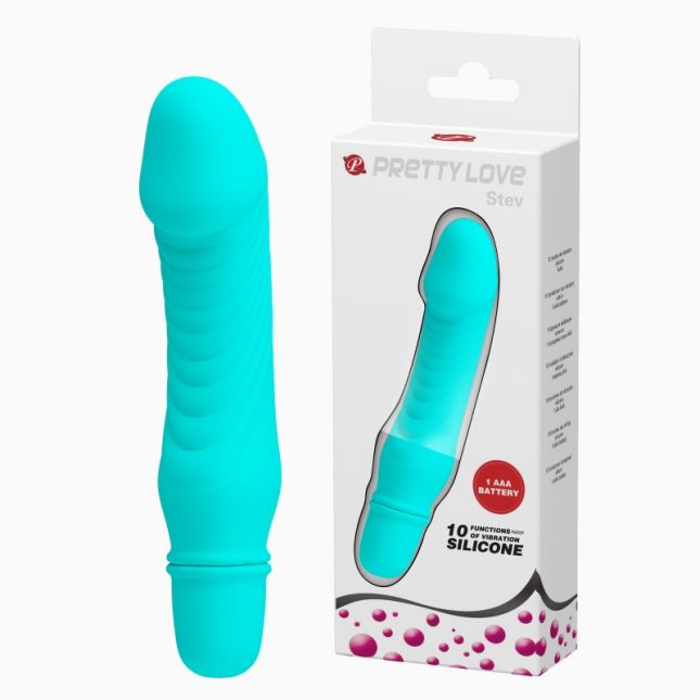 Классический вибратор - Pretty Love Stev Vibrator Blue