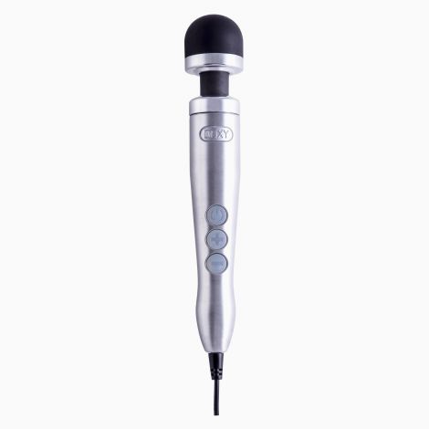 Вібромасажер DOXY Die Cast 3 Silver (Satin), дуже потужний, живлення 220В, металевий корпус