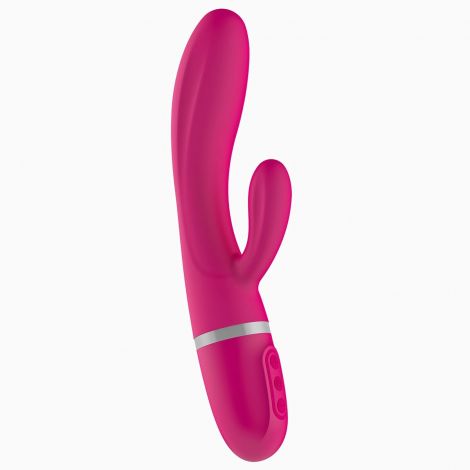 Вібратор-кролик Liebe Bend It Plus Cerise, гнучкий, 2 мотори, 10 режимів