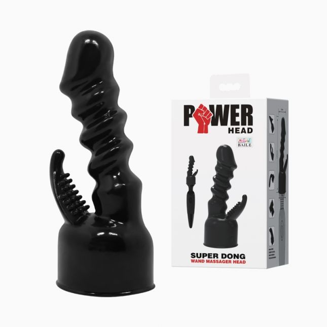 Змінна насадка - Power Head Wand Massager Head Black