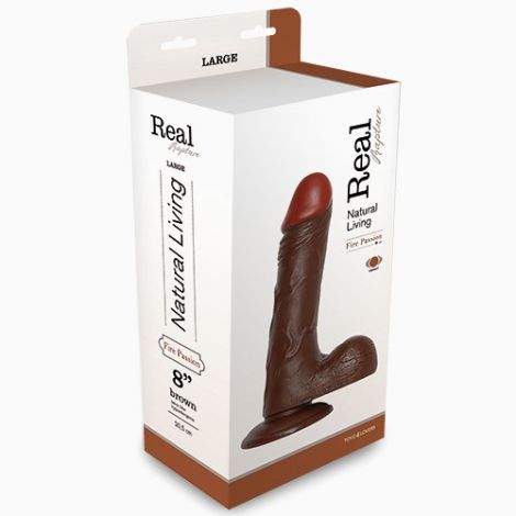 Вибратор - Real Rapture Natural Living Brown 8"