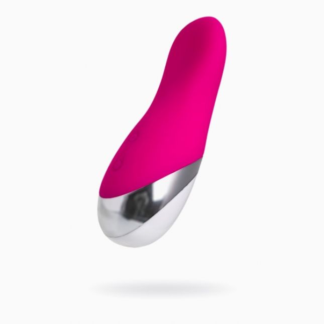 Вібромасажер L'Eroina, силікон, рожевий, 11 см Вібромасажер L'Eroina, силікон, рожевий, 11 см