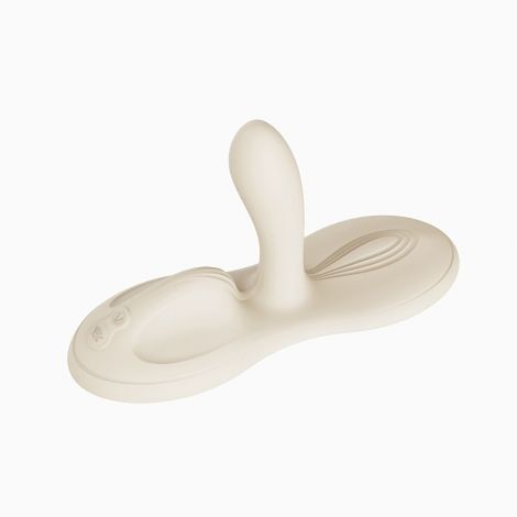 Sit-on-top смарт-вібратор Zalo – Flora Smart Vibrating Pad Ivory White, 9 моторів