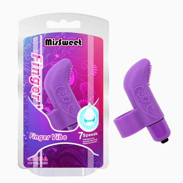 Кліторний стимулятор - MisSweet Finger Vibe, фіолетовий