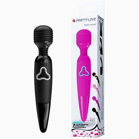 Вібромасажер - Pretty Love Body Wand Black Вібромасажер - Pretty Love Body Wand Black