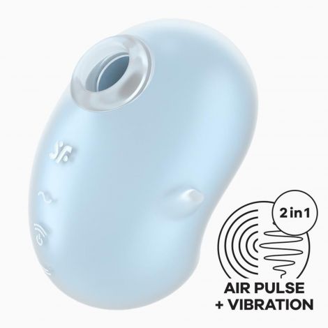 Вакуумний стимулятор - Satisfyer Cutie Ghost Blue Вакуумний стимулятор - Satisfyer Cutie Ghost Blue