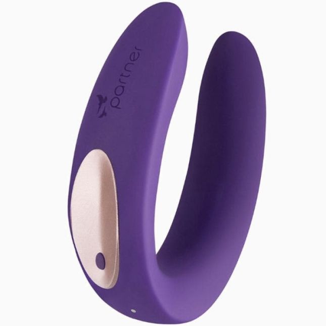 Вибратор для пар Satisfyer Partner Plus 9 на 2.3 см (фиолетовый)