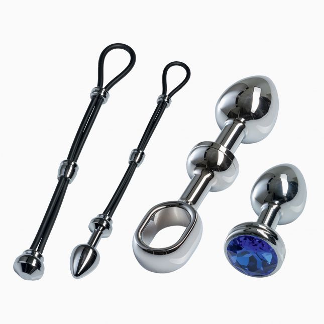 Секс набір - MALESATION Alu Cock - Grip Set klein