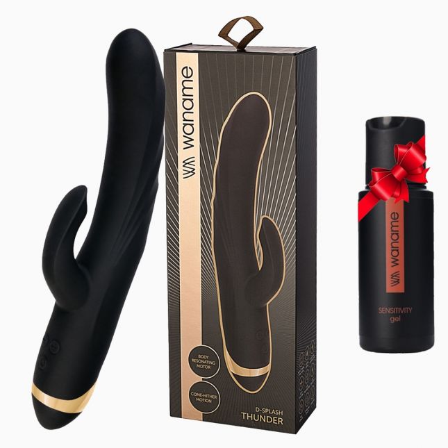 Вібратор Waname D-Splash Thunder + Sensitivity Gel, 50 мл