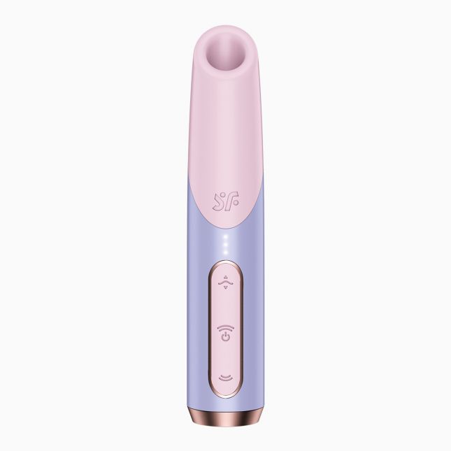 Вакуумный стимулятор Satisfyer Bold Kiss Violet, магнитная технология 3D Air Pulse, 30 режимов работы