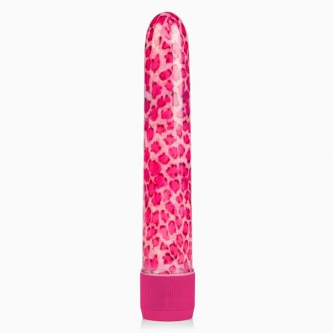 CalExotics Leopard Massager пластиковый вибратор, 17х3 см (розовый)
