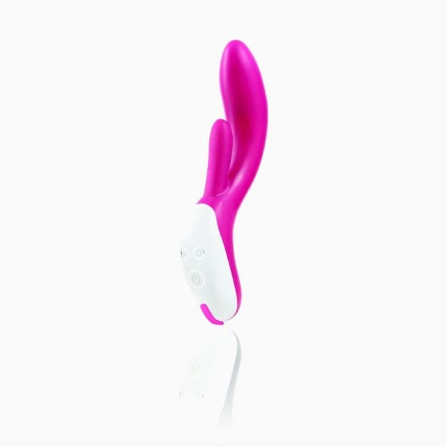 Nexus Femme Bisous vibrator - унікальний вібратор-кролик з голівкою, що обертається, 11х3, 6 см