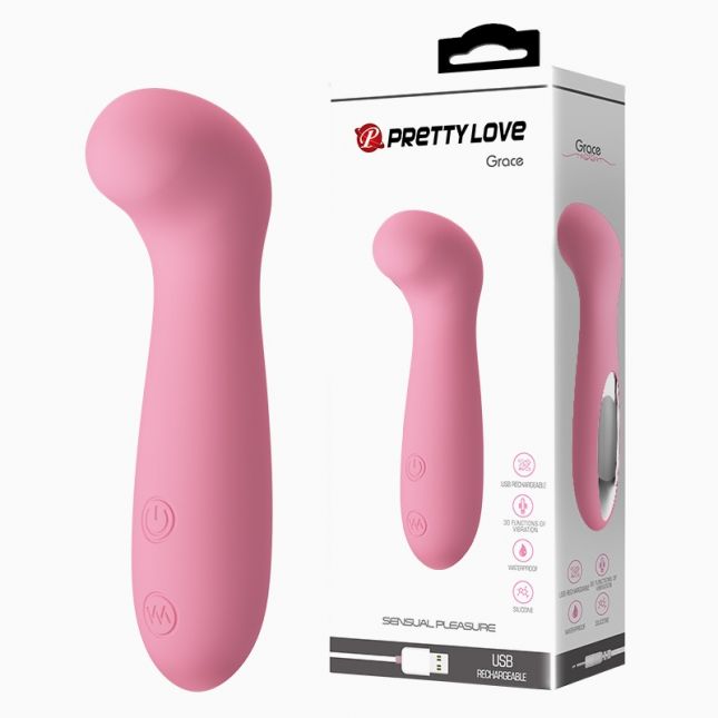 Вібратор - Pretty Love Grace Vibrator Light Pink Вібратор - Pretty Love Grace Vibrator Light Pink