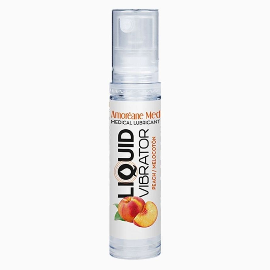 Лубрикант с эффектом вибрации Amoreane Med Liquid Vibrator Peach (10 мл) Лубрикант с эффектом вибрации Amoreane Med Liquid Vibrator Peach (10 мл)