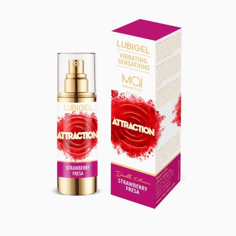 Рідкий вібратор MAI Lubigel Strawberry (30 мл), густий гель, дуже смачний, діє до 30 хвилин