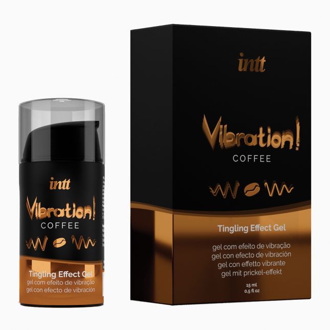 Intt Vibration Coffee - жидкий вибратор со вкусом кофе, 15 мл