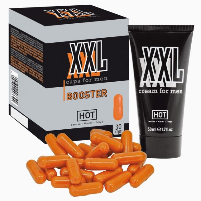 Набор - XXL Cream & Caps Booster (30 капсул) Bundle