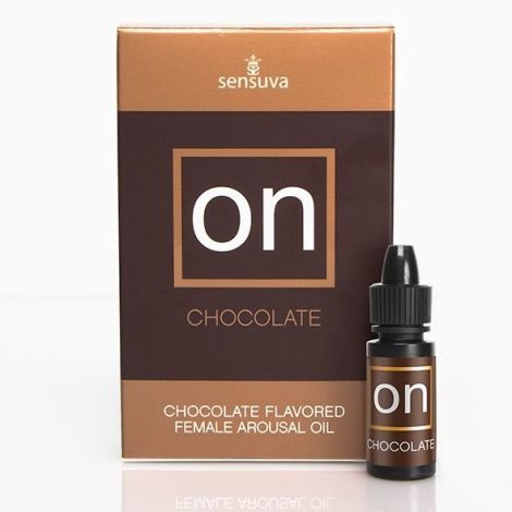 Збуджувальні краплі для клітора Sensuva ON Arousal Oil for Her Chocolate (5 мл) зі смаком шоколаду