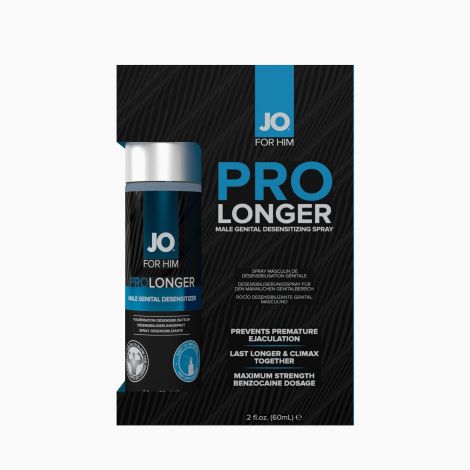 Пролонгувальний спрей JO Prolonger Spray with Benzocaine (60 мл) не містить мінеральних масел