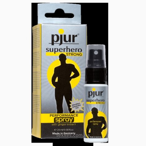Спрей-пролонгатор pjur Superhero Strong Spray 20 ml, з екстрактом імбиру, без анестетиків