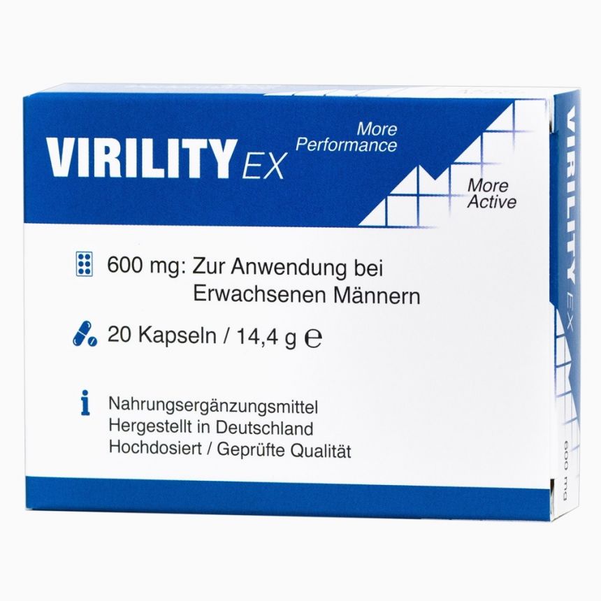 Капсули для чоловіків - Virility Ex, 20 шт. Капсули для чоловіків - Virility Ex, 20 шт.