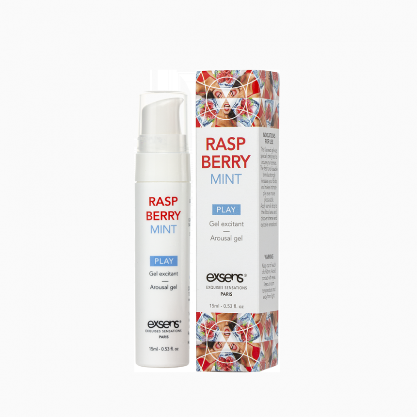 Стимулювальний гель EXSENS Kissable Raspberry Mint 15мл можна для поцілунків, охолоджувальний Стимулювальний гель EXSENS Kissable Raspberry Mint 15мл можна для поцілунків, охолоджувальний