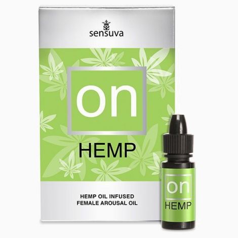 Збуджувальні краплі для клітора Sensuva – ON for Her Hemp Infused Arousal Oil (5 мл) з олією конопель