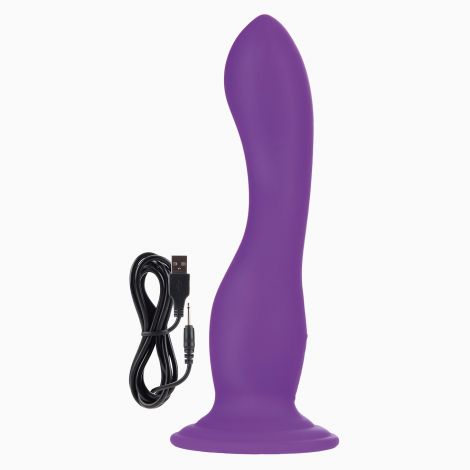 Вібратор з присоском Rechargeable Wireless Curve Purple, 16,5х4 см