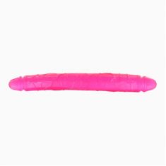 Подвійний фалоімітатор Double Dong Pink Clear Soft 33х3, 5 см Подвійний фалоімітатор Double Dong Pink Clear Soft 33х3, 5 см