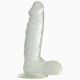 Фалоімітатор Real Rapture Clear 7,5", 19х4 см
