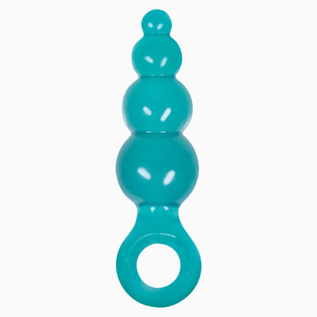 Анальная пробка с кольцом Jolie Ripples Medium, 10Х2,5 см