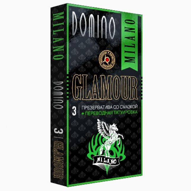 Презервативы Domino «Glamoor Milano» + Тату