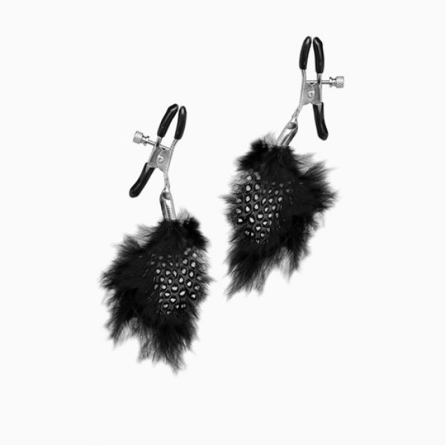 Прикраса для сосків Feather Nipple Clamps, 2 шт